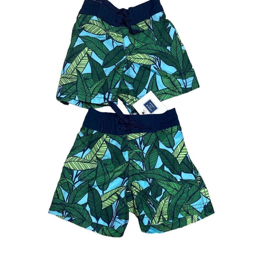 Janie and Jack Tropical Swimming Trunks Bundle (2) Size 0-3 Months NWT